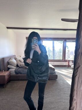 Donna Karan Black Leather Hobo Bag